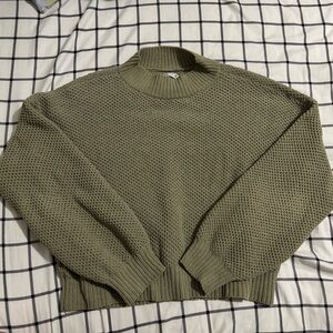 Vintage Hollister Green Textured Knit Sweater M